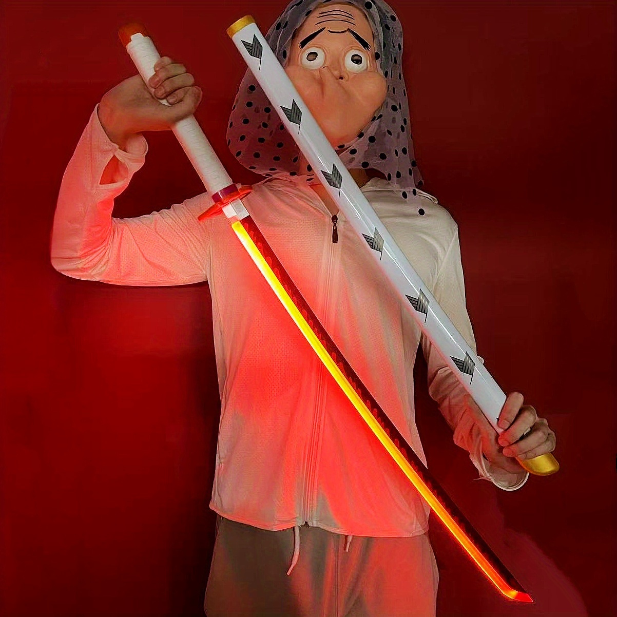 Cosplay Prop Katana - 빛나는 데몬 슬레이어 카타나 LED 라이트
