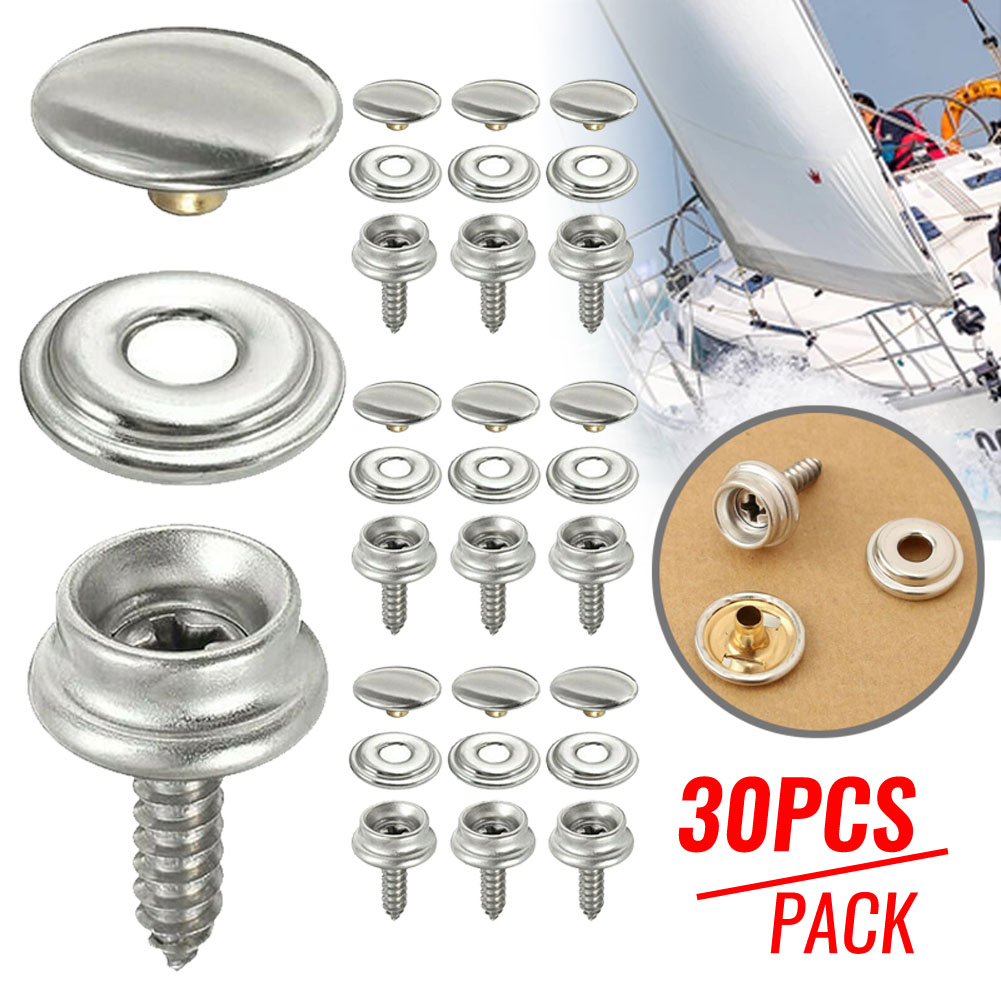 Snap Fastener Set - 스냅 패스너 스테인레스 캔버스 카포 나사
