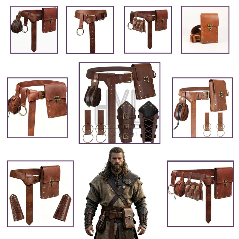 Cosplay Prop - 중세 바이킹 액세서리 세트 레트로 스팀펑크