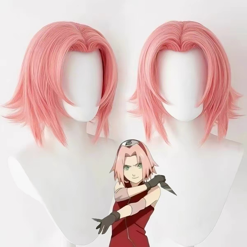 Wig Fiber Net - 헤어조이 인조 모발 가발, 핑크색 하루노