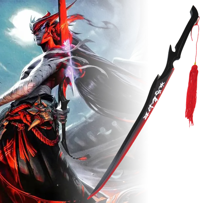 실제 크기 Yone Katana 검 전설의 리그 코스프 - Cosplay Prop Katana 리뷰 및 가격