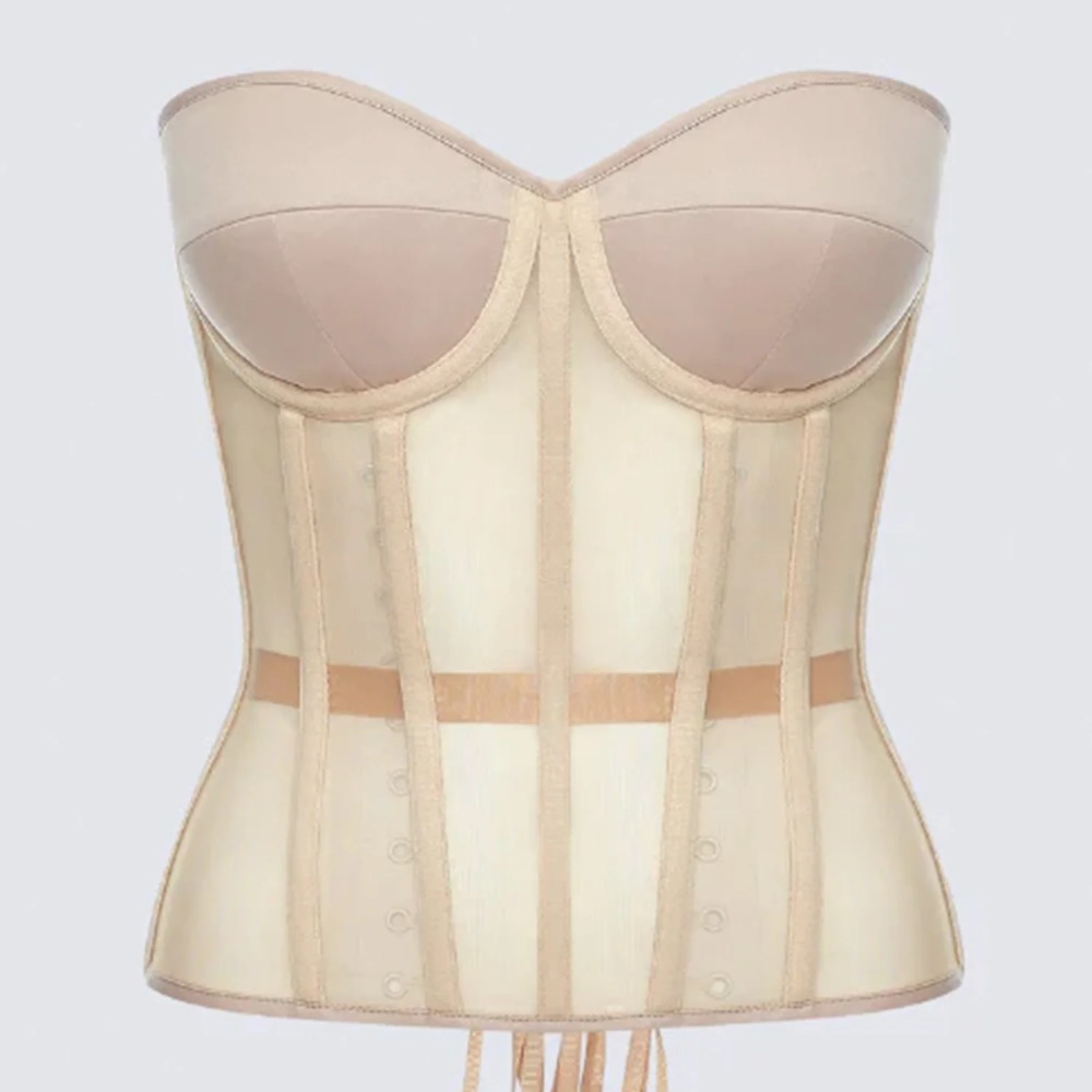 여성 코르셋 Bustier 탑 섹시한 브래지어 투명 메 - Boning Corset Steel 리뷰 및 가격