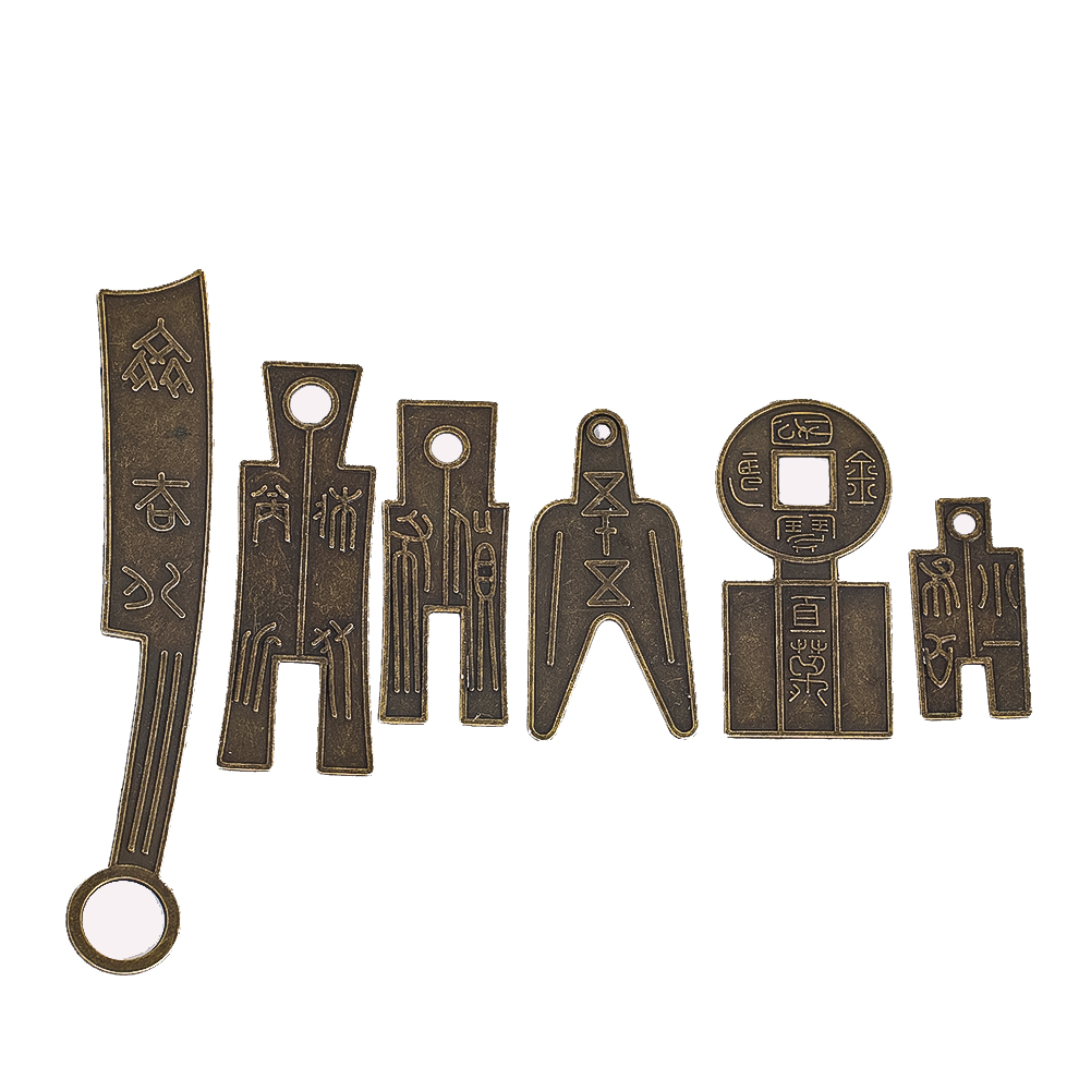 6 개/대 고대 중국 칼 동전 컬렉션 인형 미니어처 전 - Craft Knife Set 리뷰 및 가격
