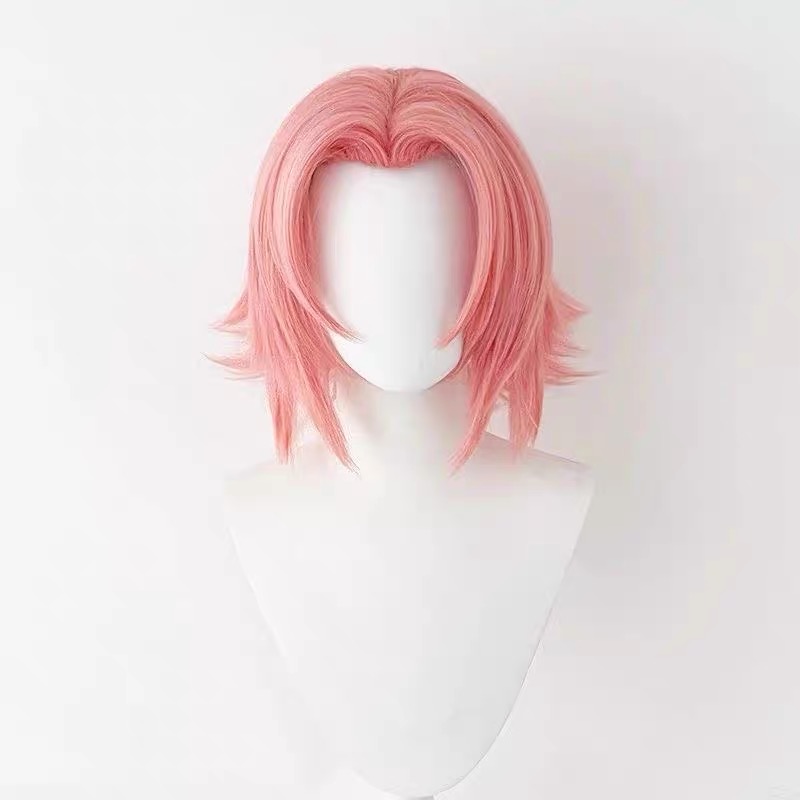 헤어조이 인조 모발 가발, 핑크색 하루노 사쿠라 코스프 - Wig Fiber Net 리뷰 및 가격