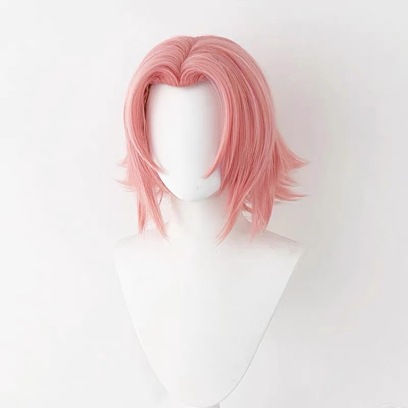 헤어조이 인조 모발 가발, 핑크색 하루노 사쿠라 코스프 - Wig Fiber Net 리뷰 및 가격